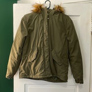 quilted coat (H&M, Medium)